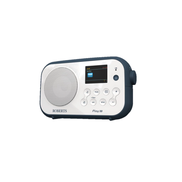 Roberts PLAY 30 DAB DAB+ FM RDS Digital Bluetooth Radio White Online Hot Sale